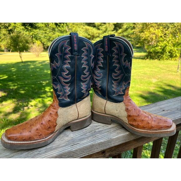 Tony Lama Style 1246-L exotic / high end “square toe / roper / USTRC / stockman - Picture 10 of 10